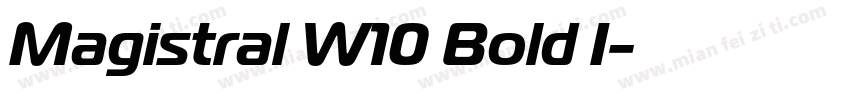 Magistral W10 Bold I字体转换